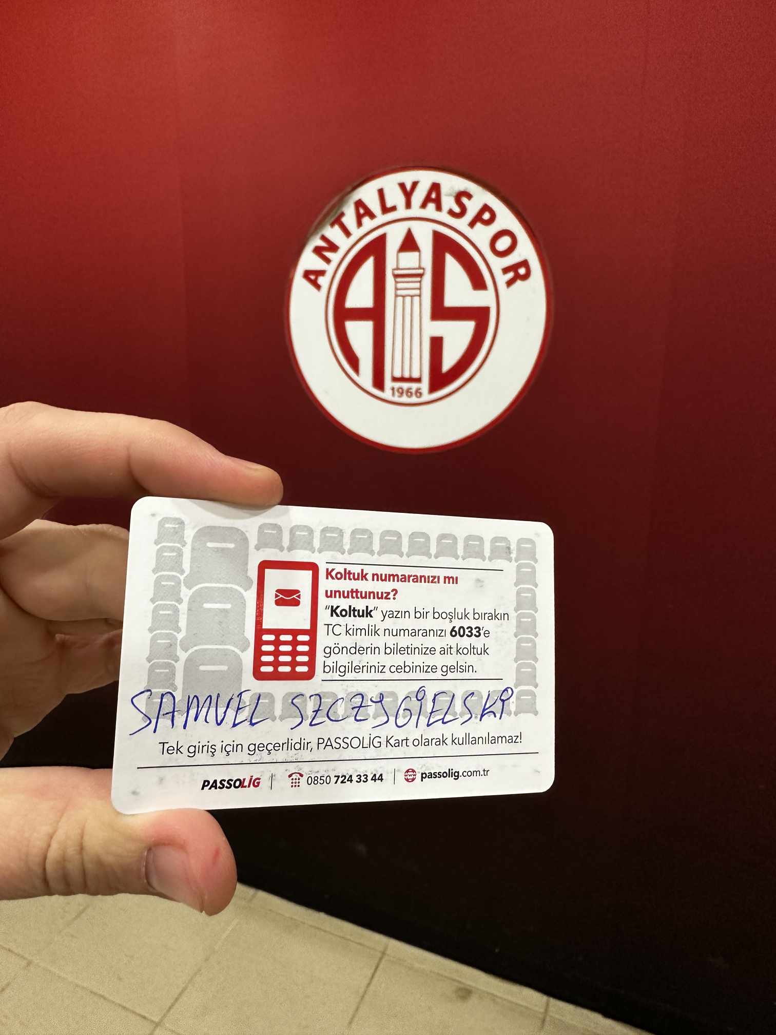 Przepustka na mecz Antalyasporu Przepustka na mecz Antalyasporu