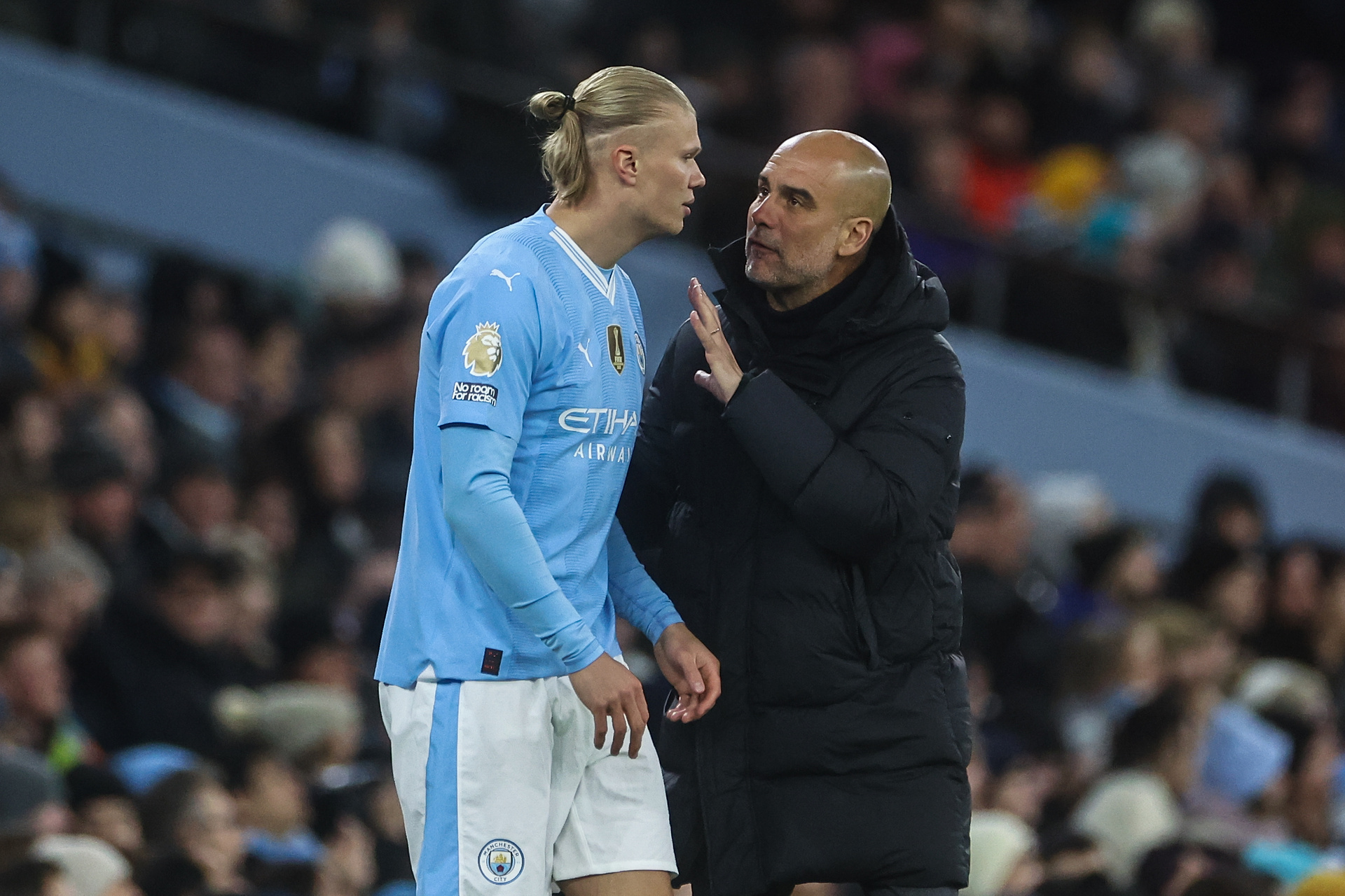 "Musi się tego nauczyć". Guardiola narzeka na Haalanda. Wypomniał mu zachowanie na boisku