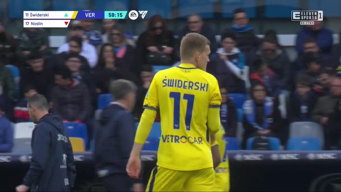 Karol Świderski zadebiutował w Serie A! Ekipa Polaka wypuściła zwycięstwo w samej końcówce [WIDEO]