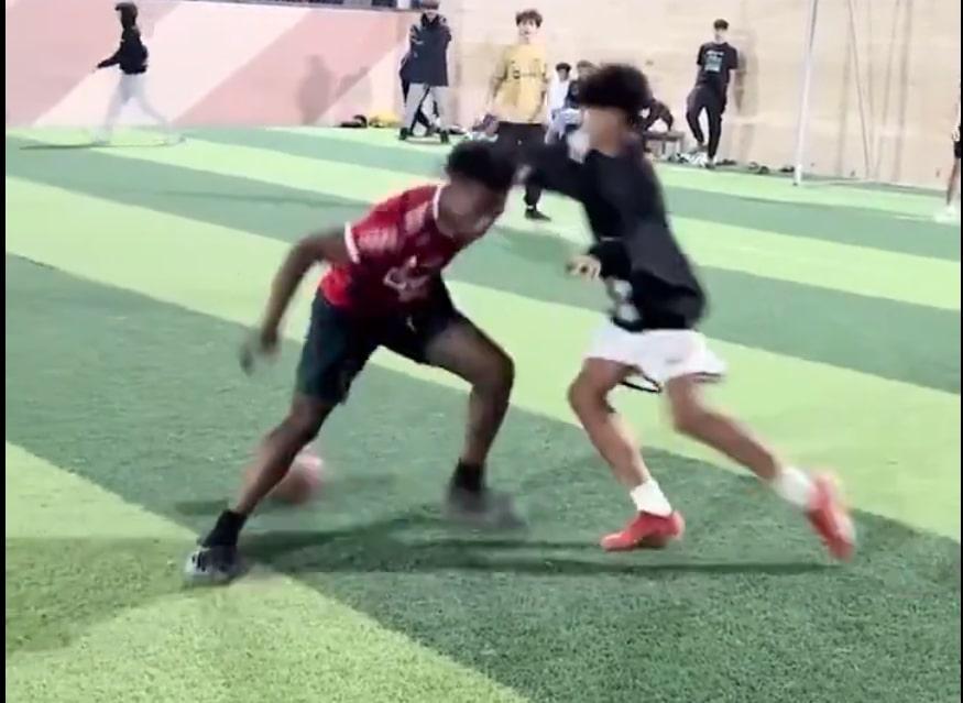 Syn Cristiano Ronaldo ośmieszył gwiazdę internetu. Zrobił to dwa razy [WIDEO]
