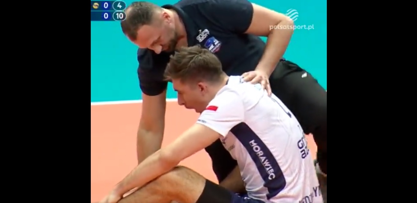 Łukasz Kaczmarek znokautowany przez rywala! Lidera ZAKSY aż zatkało [WIDEO]