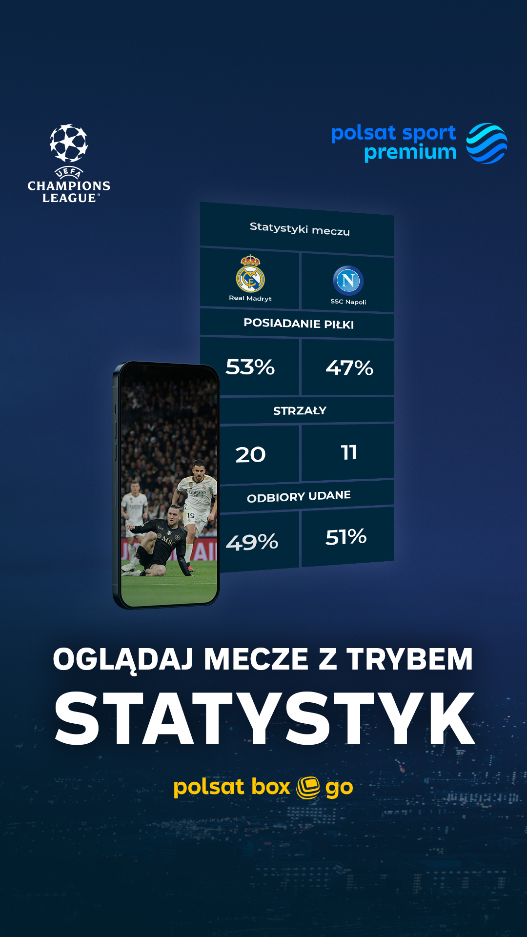 liga mistrzów - statystyki - materiał sponsorowany polsatu 13.02.24 liga mistrzów - statystyki - materiał sponsorowany polsatu 13.02.24