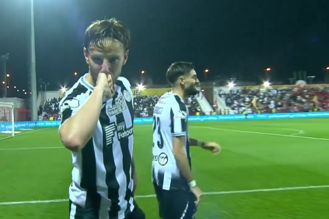 Fantastyczne trafienie Ivana Rakiticia. Były piłkarz FC Barcelony przywitał się z Arabią Saudyjską [WIDEO]