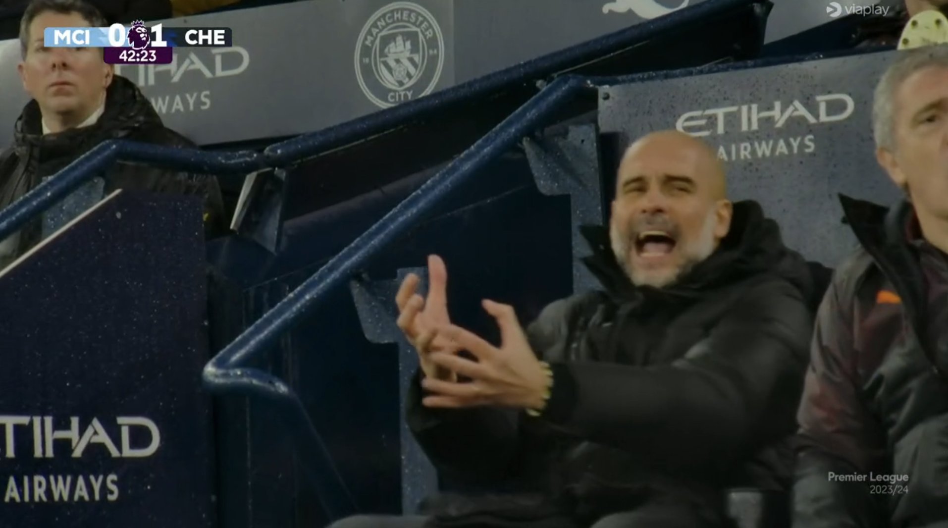 Pep Guardiola oszalał po bramce dla Chelsea. Pokazano, jak zachował się trener Manchesteru City [WIDEO]
