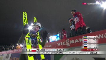 Polacy tuż za podium w konkursie drużynowym! Fenomenalny skok Aleksandra Zniszczoła w Lahti