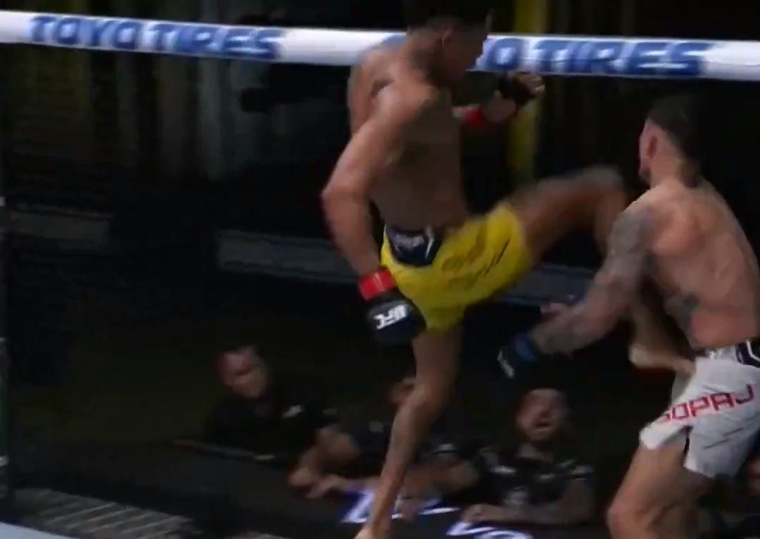 Nokaut roku już w marcu?! Fenomenalne zakończenie walki na gali UFC [WIDEO]
