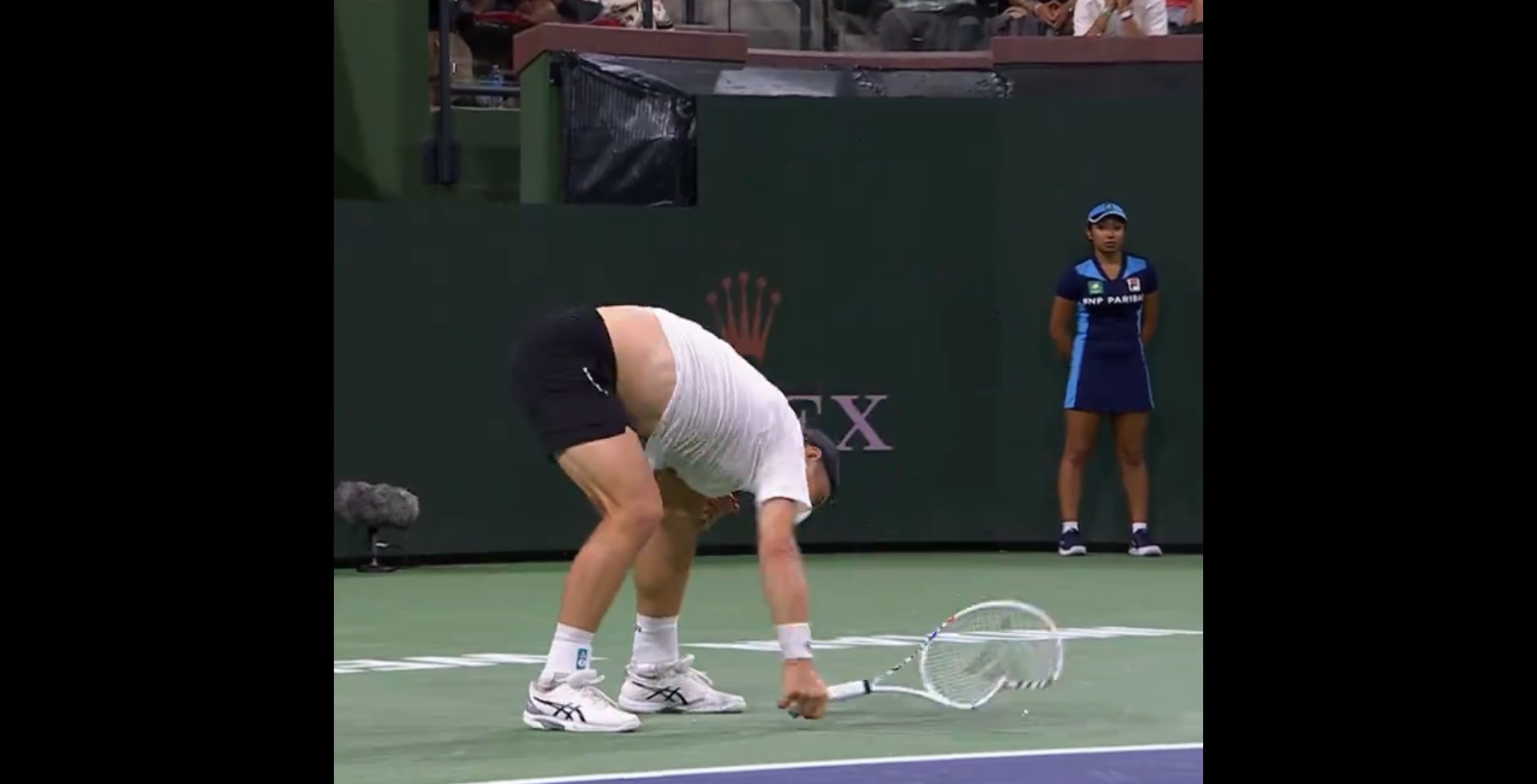 Znany tenisista wpadł w furię. Nie mógł przeżyć porażki podczas Indian Wells [WIDEO]