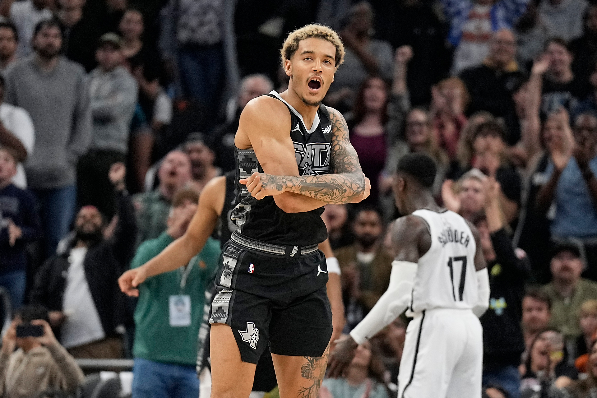 "Jest zmorą dla rywali". Jeremy Sochan błyszczy w NBA. Polak zatrzymał wielką gwiazdę [WIDEO]