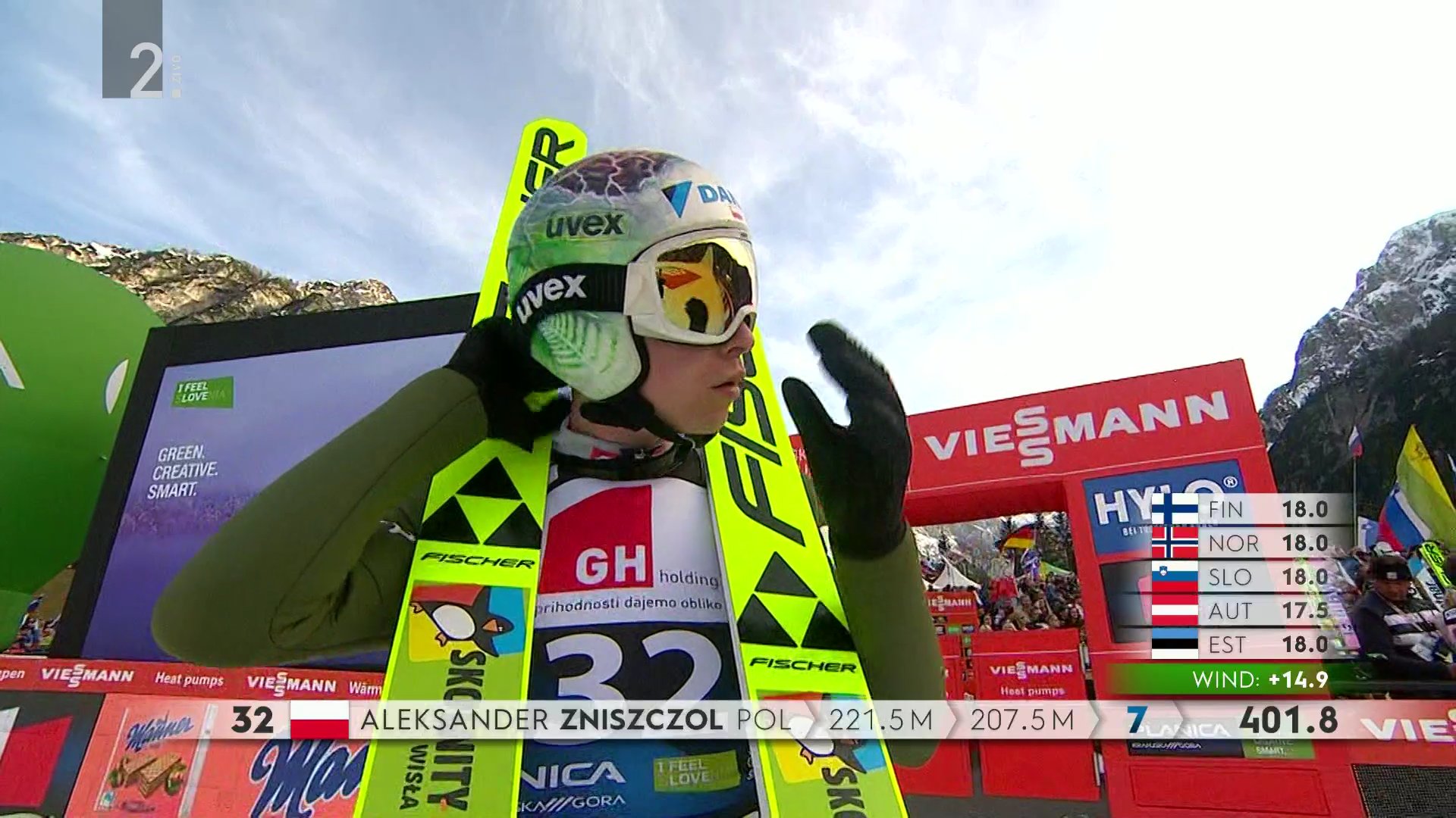 Aleksander Zniszczoł mocno zawiódł w Planicy. Kamil Stoch najlepszym z Polaków, wielkie święto Słoweńców