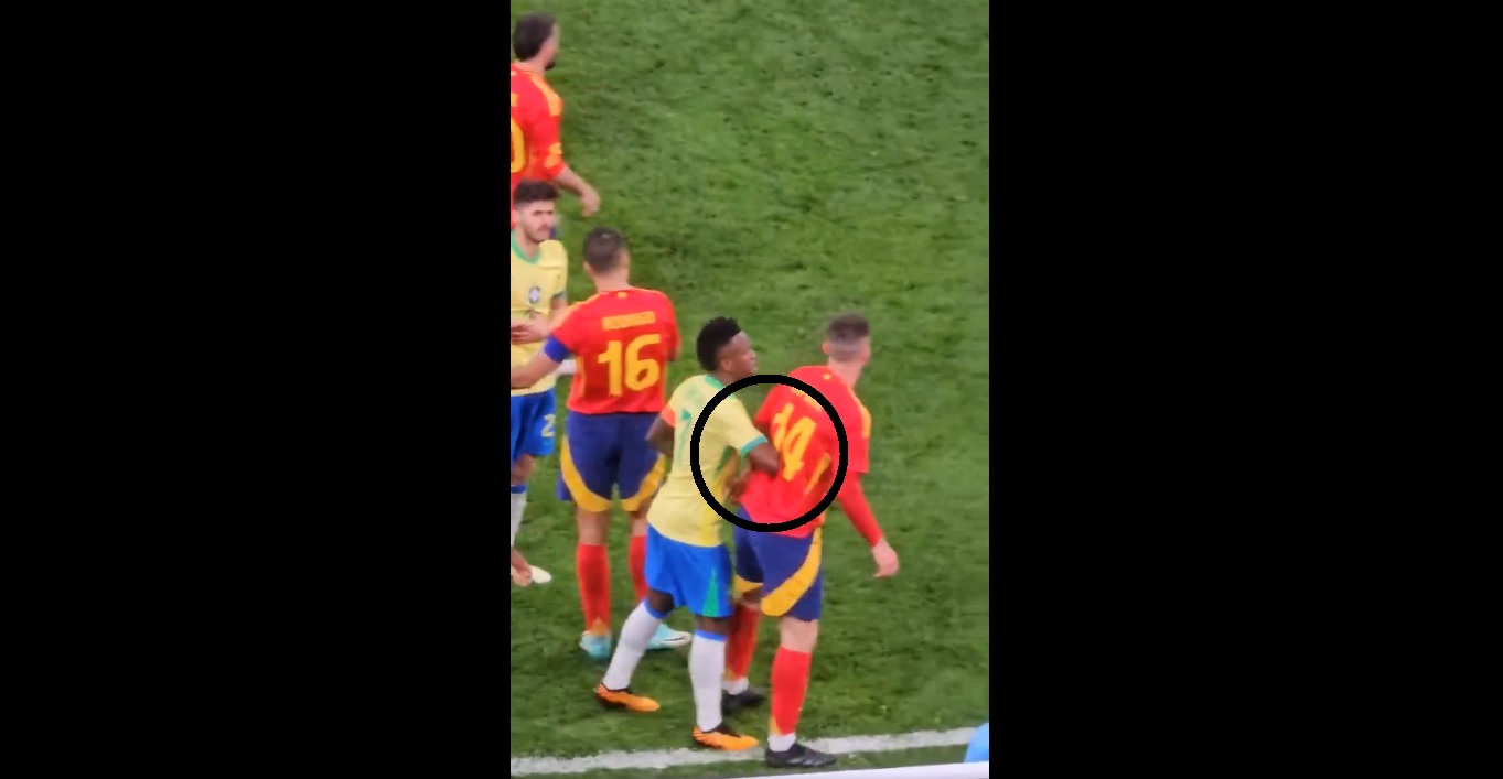 Vinicius zaatakował reprezentanta Hiszpanii. Zadziwiające zachowanie gwiazdora Realu Madryt [WIDEO]