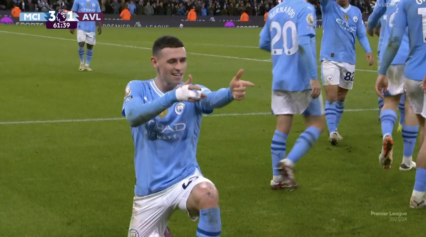 Koncert Phila Fodena! Gwiazdor Manchesteru City ustrzelił Aston Villę [WIDEO]