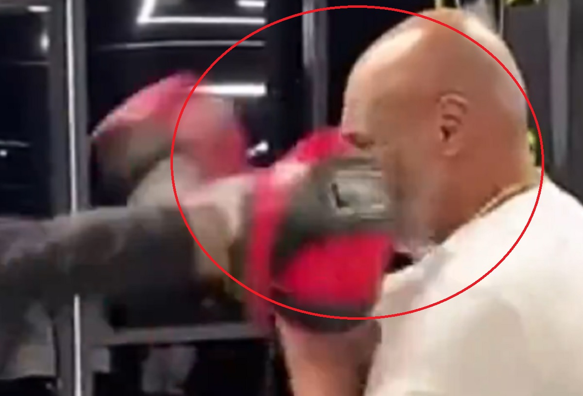 Mike Tyson dostał w twarz od kibica. Natychmiastowa reakcja legendy. "Roz***rdolę cię" [WIDEO]
