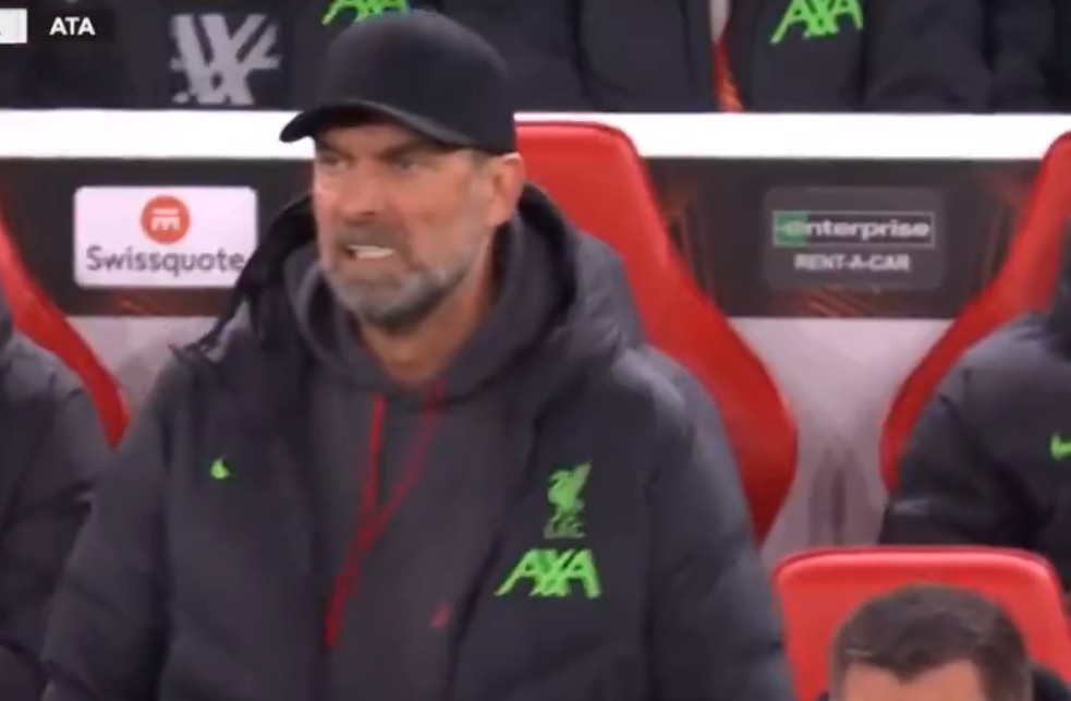 Mina Kloppa mówiła wszystko. Tak zareagował na strzał rozpaczy piłkarza Liverpoolu [WIDEO]