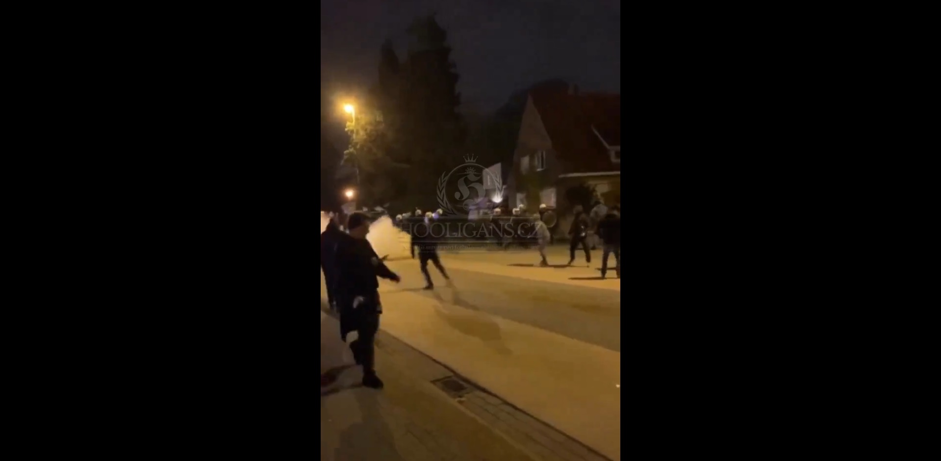Zamieszki wokół meczu Polaków. Kibice starli się z policją [WIDEO]