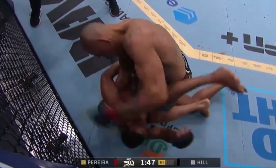 Potężny łomot w walce wieczoru UFC 300! Sędzia musiał wkroczyć do akcji [WIDEO] 