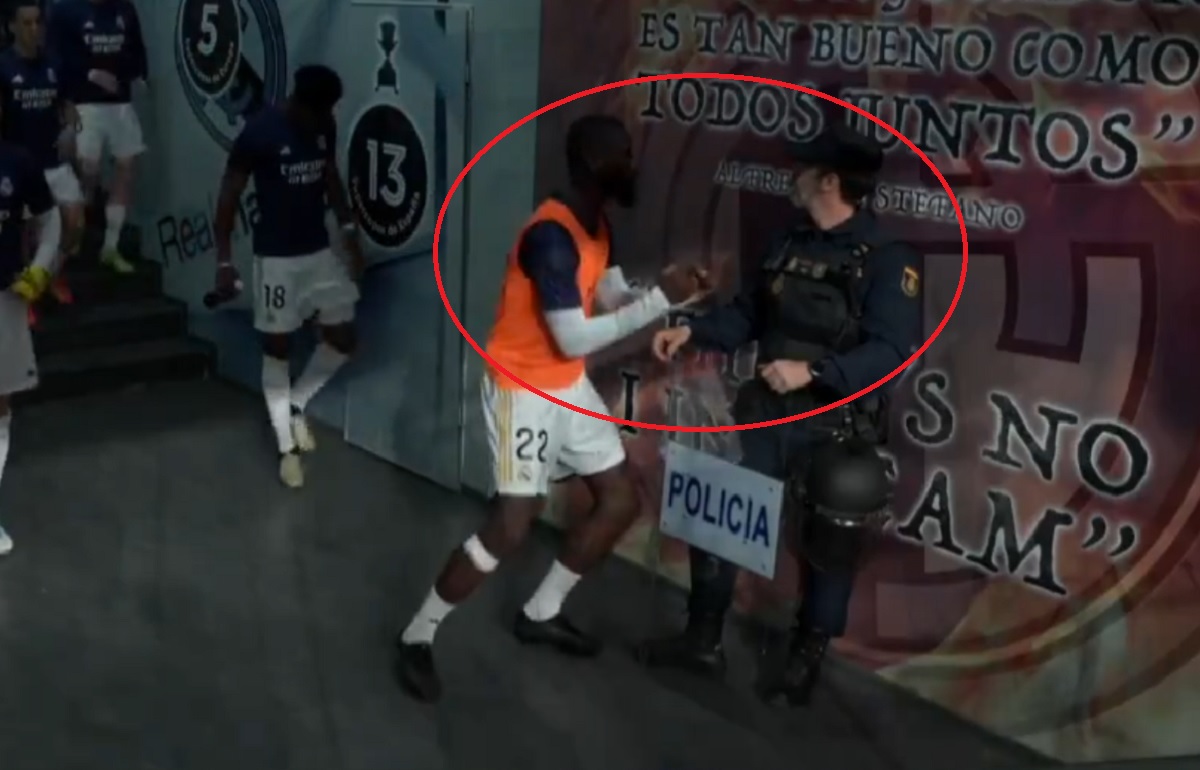 Ruediger vs policjant. Nietypowa sytuacja przed El Clasico [WIDEO]