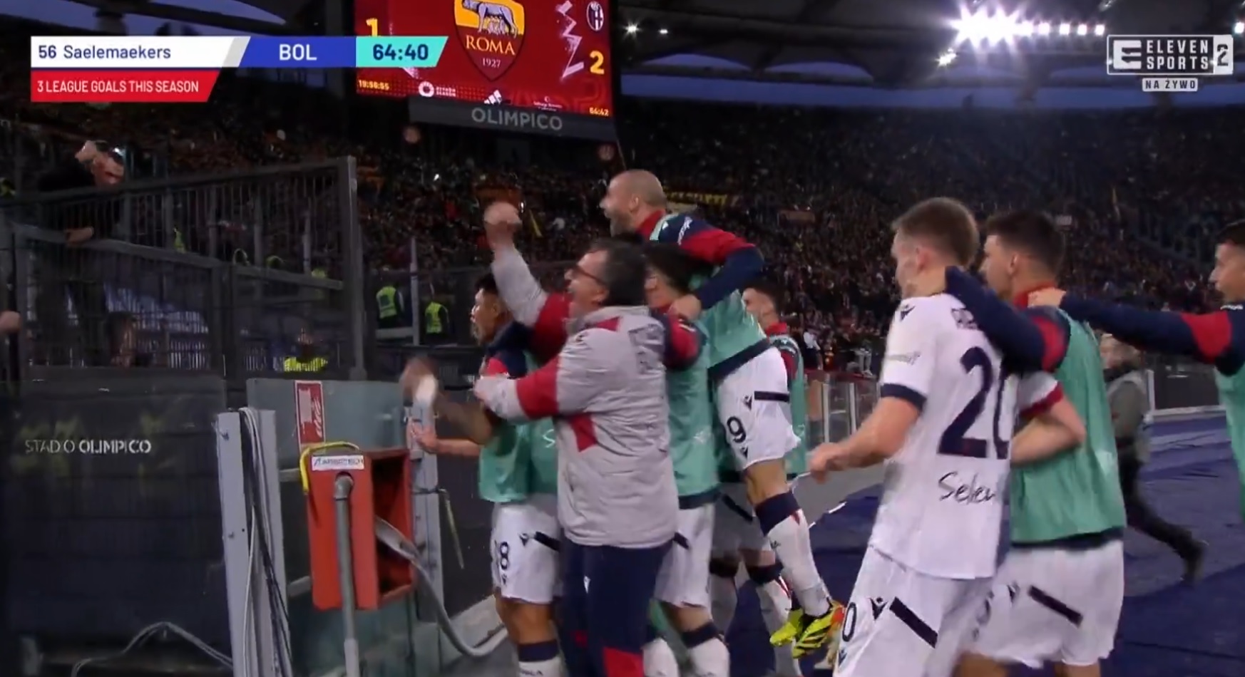 Roma na łopatkach! Bologna coraz bliżej awansu do Ligi Mistrzów [WIDEO]