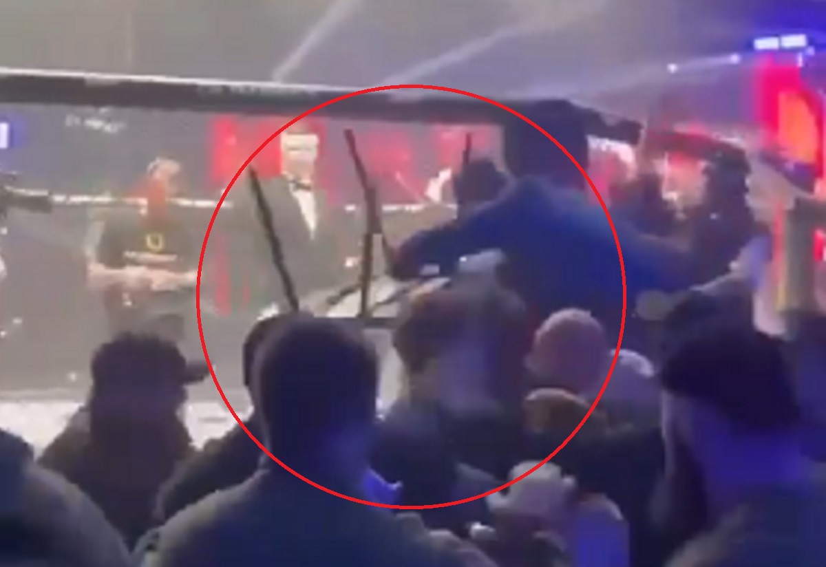 Fighter zaatakował ring girl. Kibice ruszyli na niego z pięściami [WIDEO]