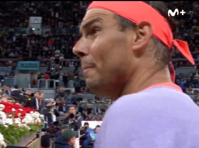 Nadal wypalił na korcie. Poszło o Real Madryt [WIDEO]