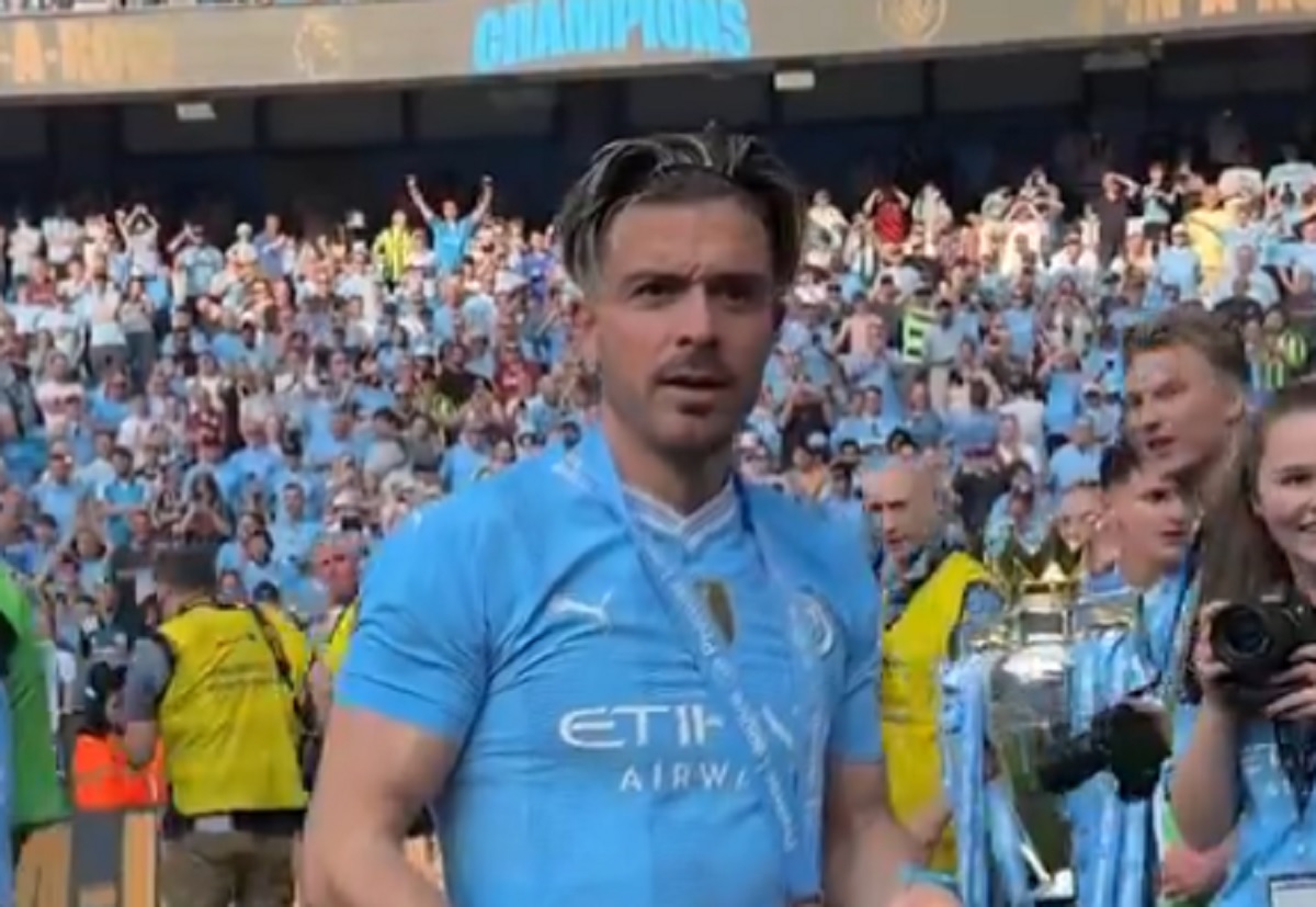 Zabawna wpadka Grealisha. Sceny podczas fety City [WIDEO]