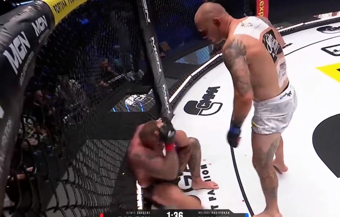 Lekarz przerwał walkę Załęckiego. Działo się na Clout MMA 5 [WIDEO]
