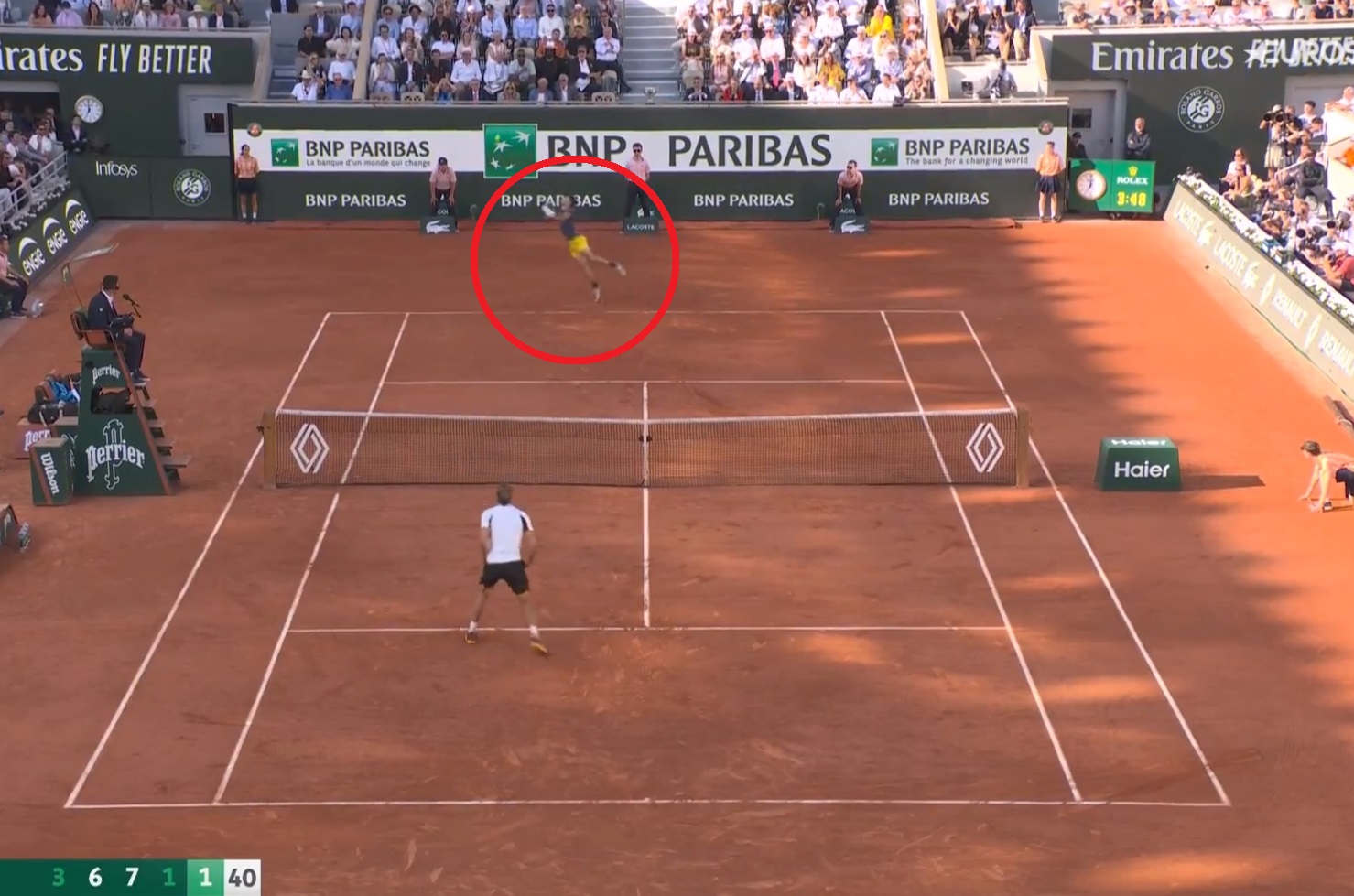 Ależ pograli! Akcja godna finału Roland Garros [WIDEO]