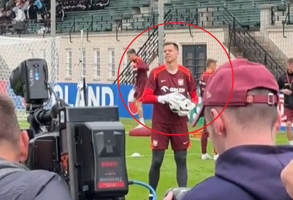 Kibice namawiają Szczęsnego na transfer. Sceny na treningu polskiej kadry [WIDEO]