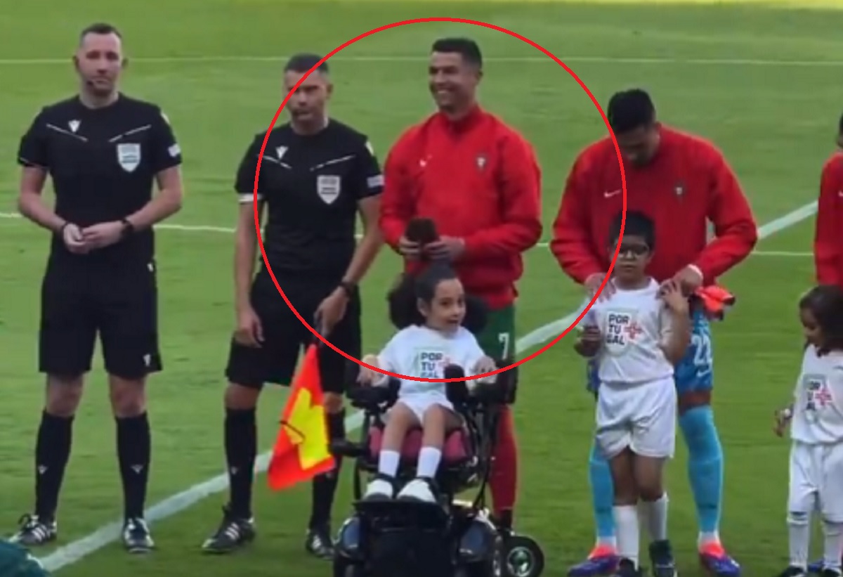 Wielkie serce Ronaldo. Piękne sceny przed meczem [WIDEO]