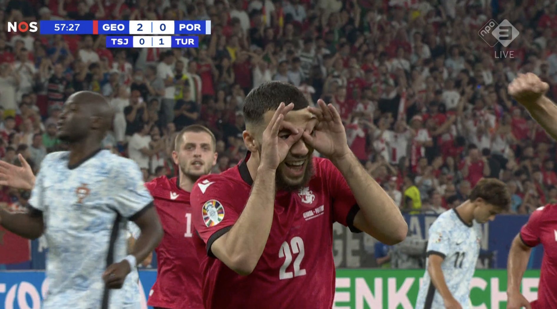 Gruzja rzuciła Portugalię na deski! Co za błędy faworytów [WIDEO]