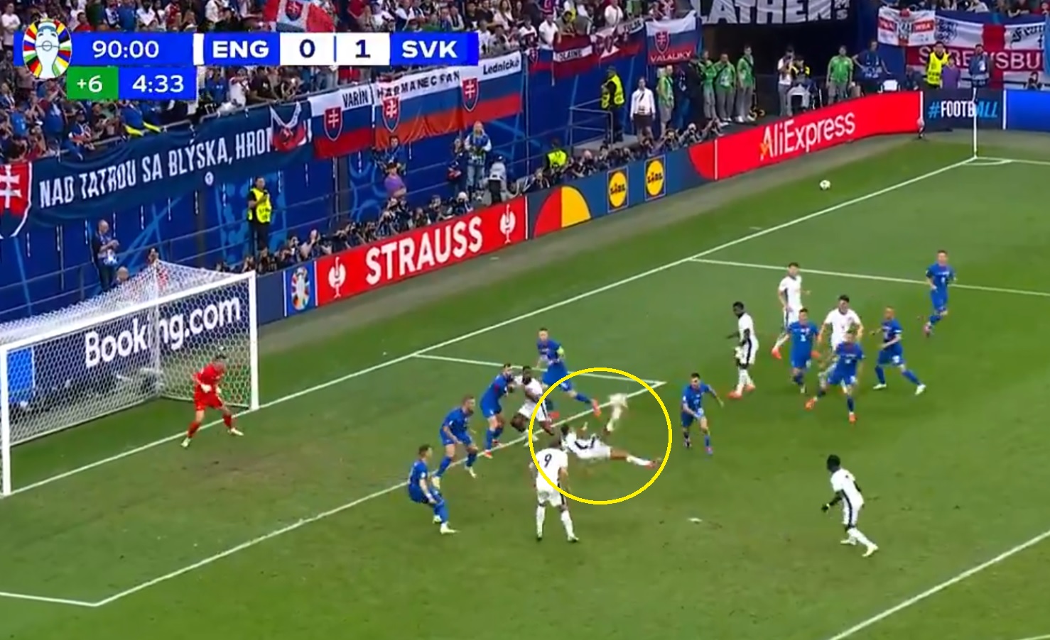 Gol w 95. minucie uratował Anglików! Przewrotka Bellinghama dała dogrywkę! [WIDEO]