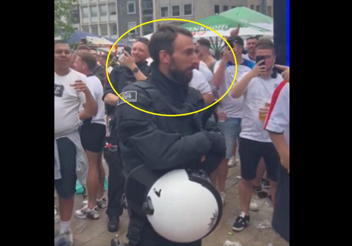 Southgate jako... niemiecki policjant. Film hitem internetu [WIDEO]