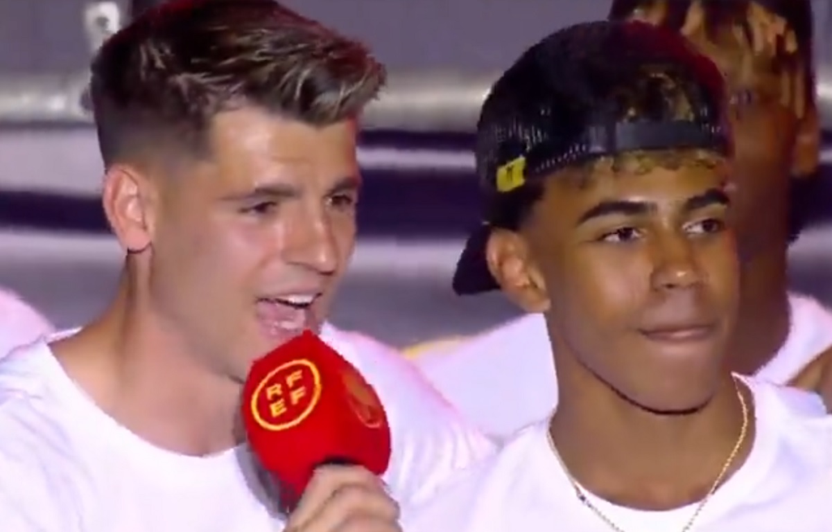 Morata uhonorował Yamala. Wyjątkowa przyśpiewka [WIDEO]