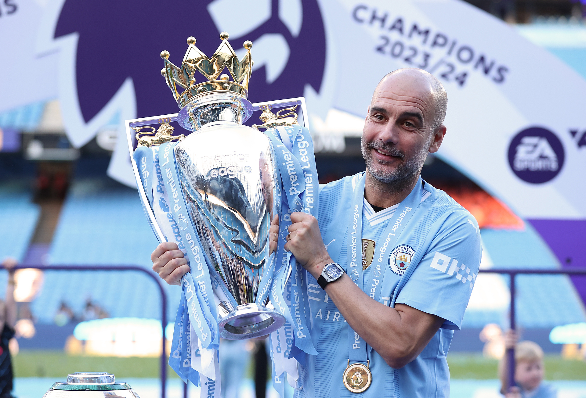 "Byłbym szczęśliwy, gdyby wygrał". Guardiola wskazał swojego faworyta do Złotej Piłki