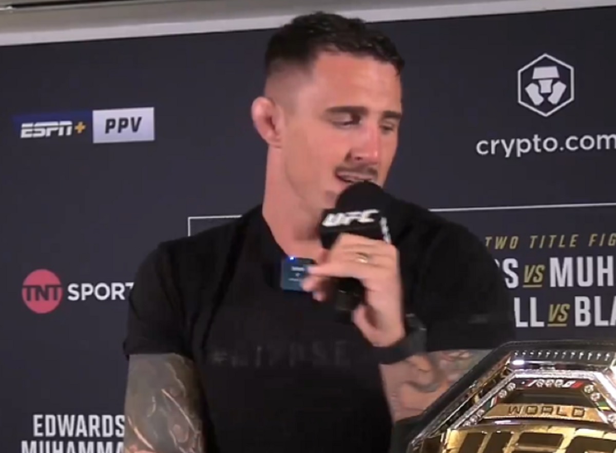 "Dziwnie tu pachnie". Mistrz UFC wbił szpilkę bohaterowi gali [WIDEO]