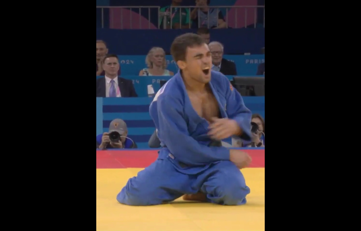 Zdobył medal i... doznał kontuzji. Śmiech przez łzy [WIDEO]