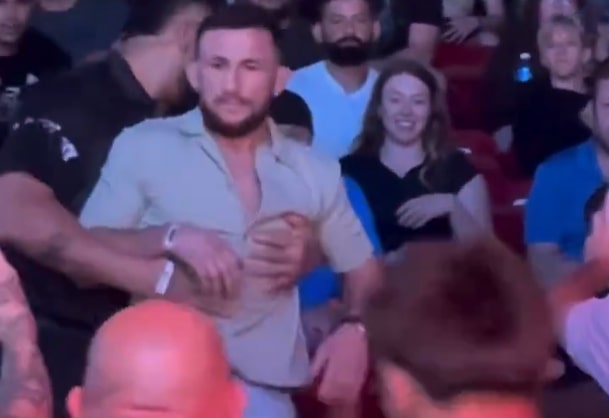 Gwiazdor UFC nie wytrzymał! Kibic szybko tego pożałował [WIDEO]