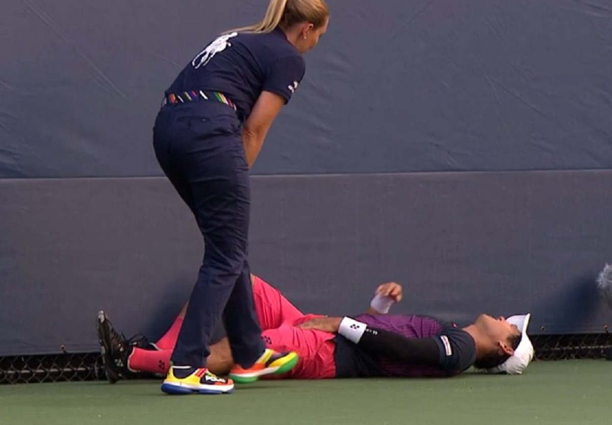 Dramat na US Open. Tenisista wyjechał z kortu na wózku