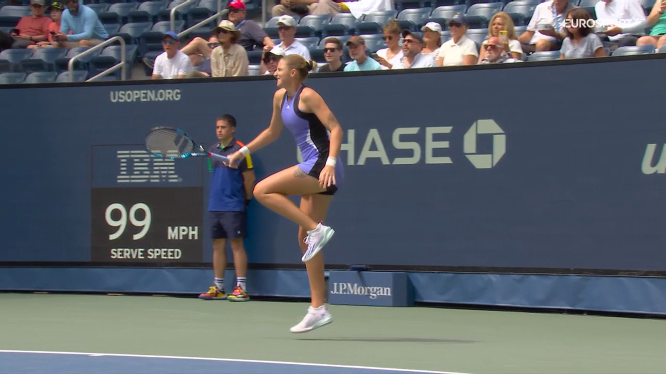 Trzy wymiany i po wszystkim. Błyskawiczny koniec meczu na US Open [WIDEO]