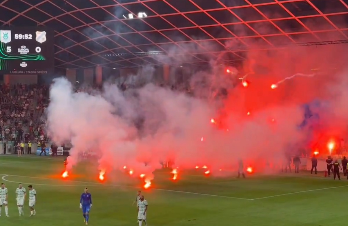 Zadyma w pucharach. Skandaliczne zachowanie kibiców [WIDEO]