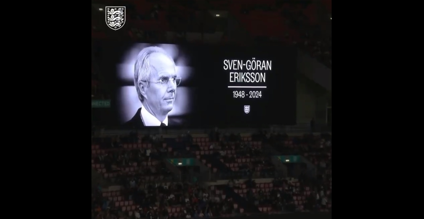 Tak Wembley uczciło pamięć Erikssona. Nie było minuty ciszy [WIDEO]