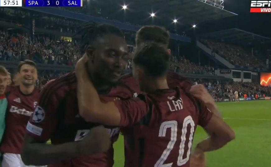 Mocne wejście Sparty Praga do Ligi Mistrzów! Salzburg rozbity [WIDEO]