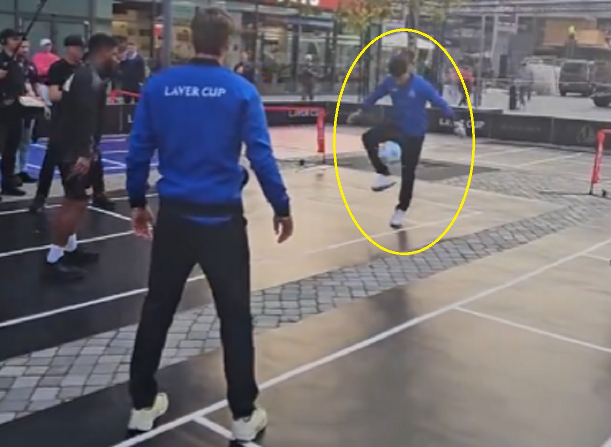 Gwiazdor tenisa połączył siły z klubem Bundesligi. Niespodziewane obrazki [WIDEO]