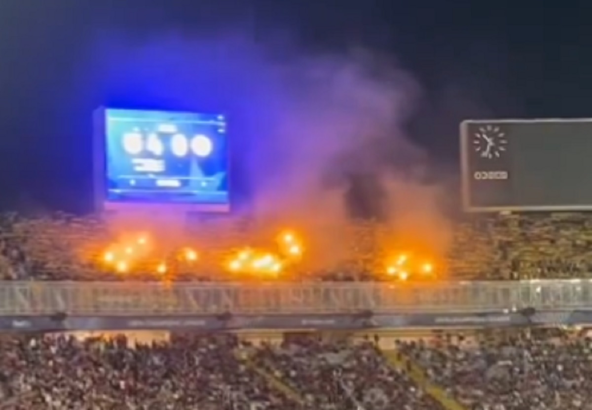 Mecz Barcelony przerwał niemiecki komunikat. Nie obyło się bez zakłóceń [WIDEO]