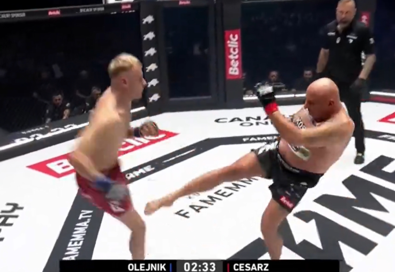 Najman pozamiatał na Fame MMA! Sędzia przerwał walkę [WIDEO]