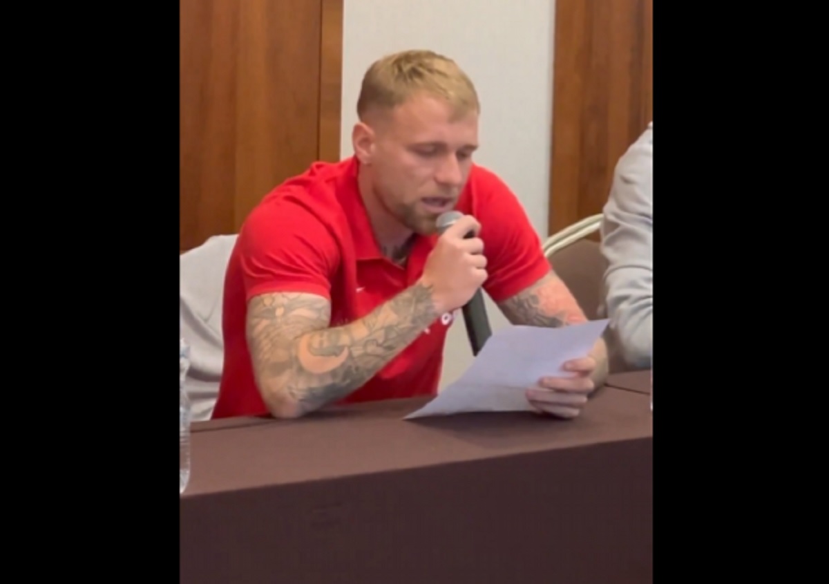 Sceny przed meczem z Chorwacją. Puchacz skradł show [WIDEO]