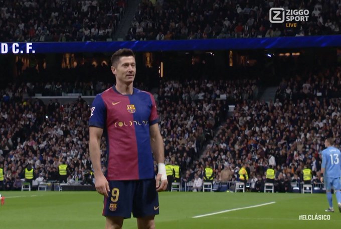 Dublet Lewandowskiego w El Clasico! Polak pozamiatał na Bernabeu [WIDEO]