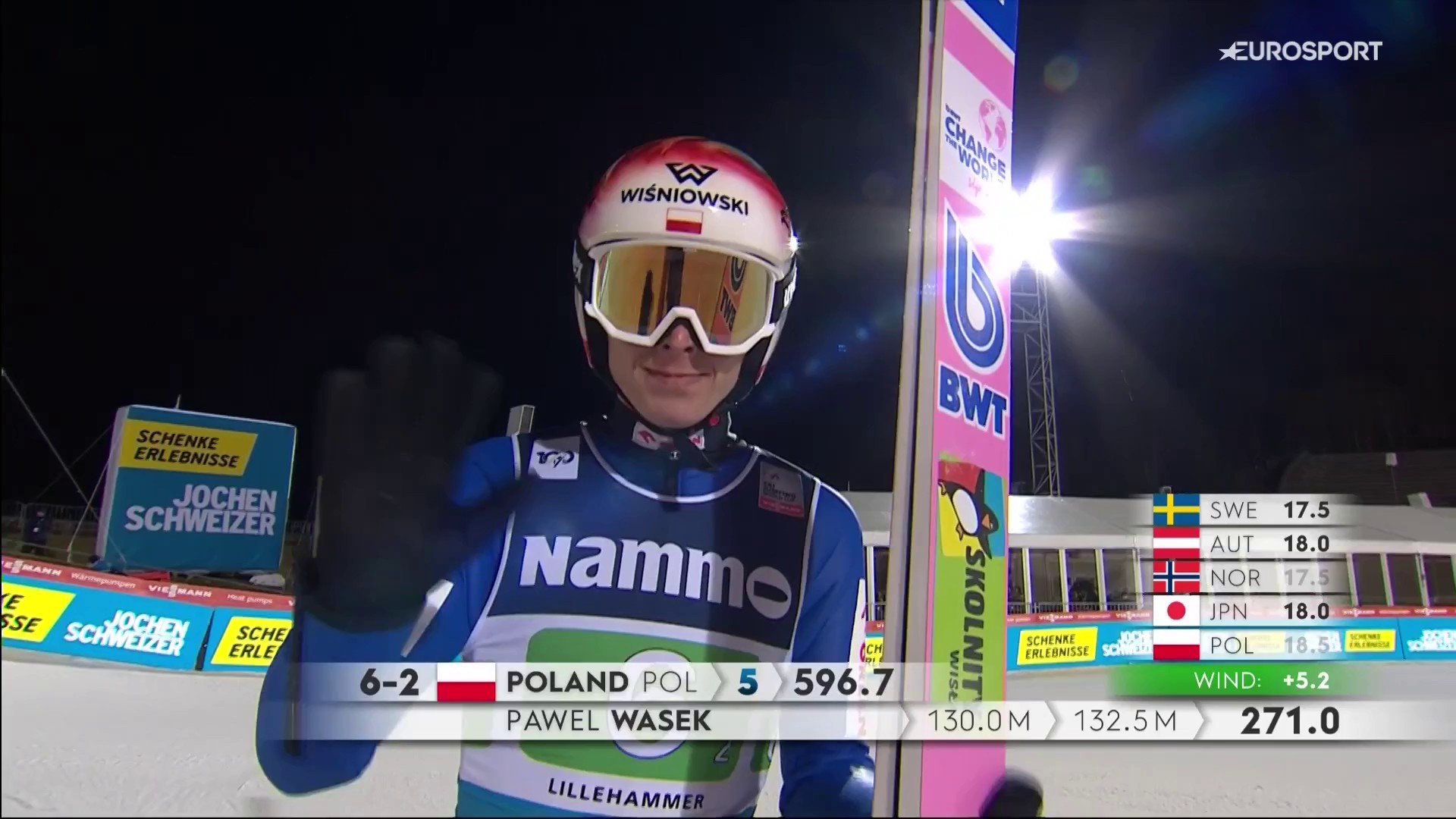 Wąsek w gazie! Świetne skoki Polaka w pierwszym konkursie sezonu