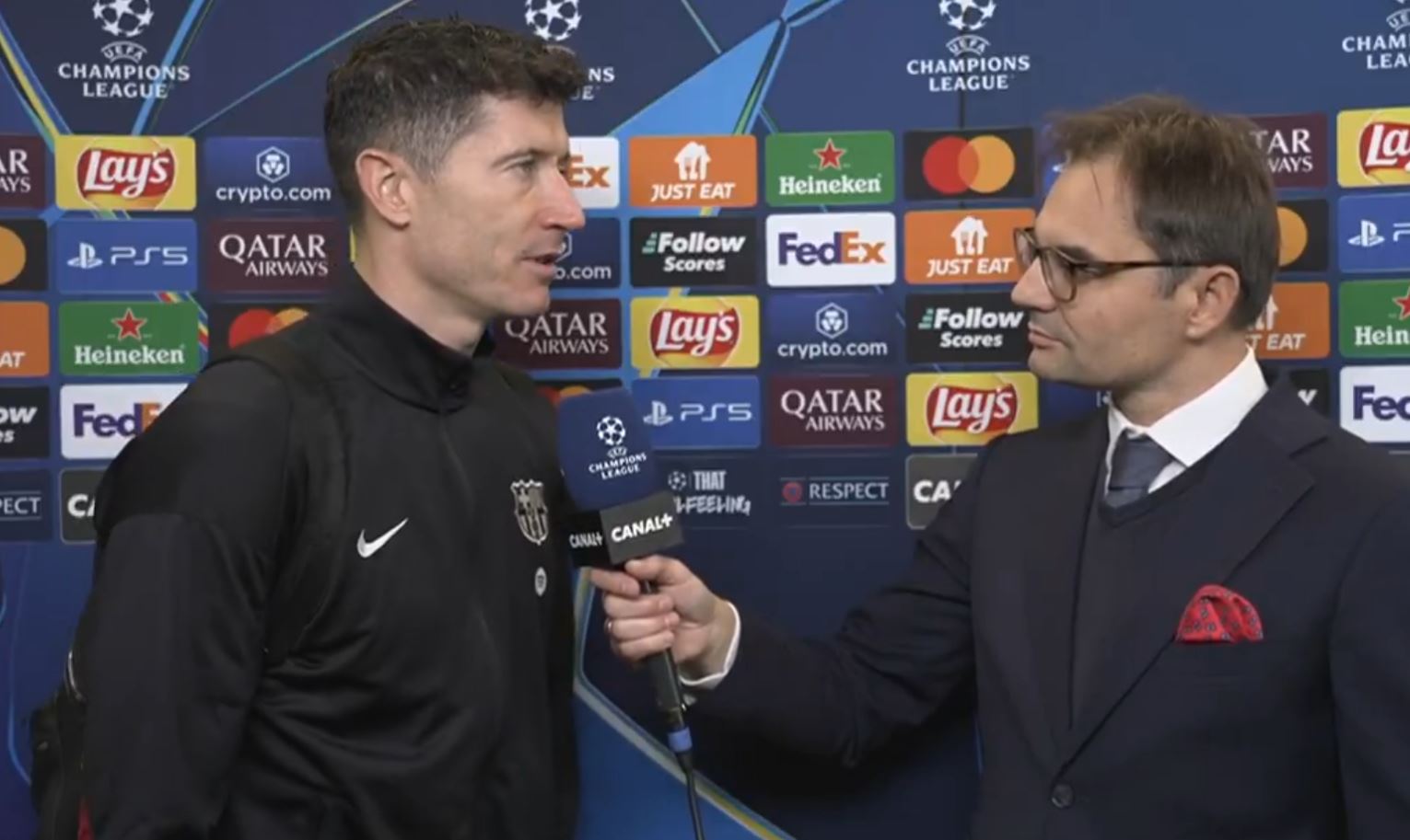 "W ogóle o tym nie myślałem". Lewandowski zaskoczył po historycznym osiągnięciu [WIDEO]