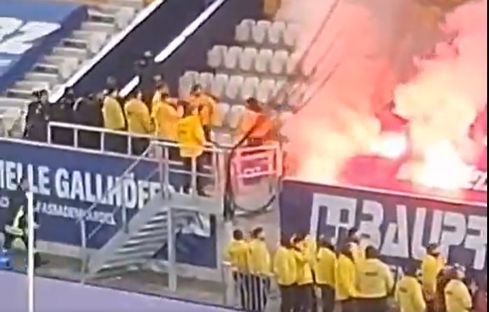 Ogromna zadyma po meczu w Niemczech. Blisko 100 rannych [WIDEO]
