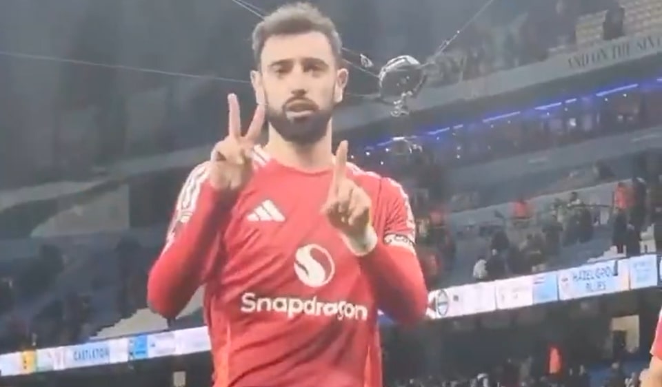 Fernandes zaczepił kibica City. Doszło do wymiany zdań [WIDEO]